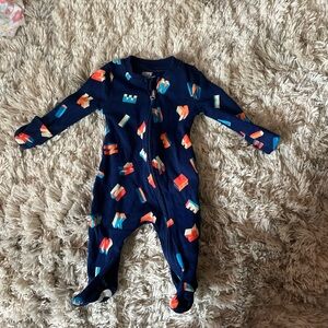 Nike Blue and Red Footies with Sporty Print